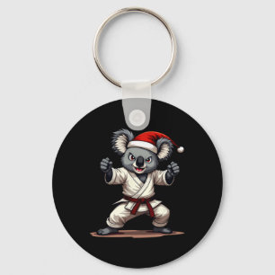 Funny Halloween Skeleton Drinking Martini Tail  Key Ring