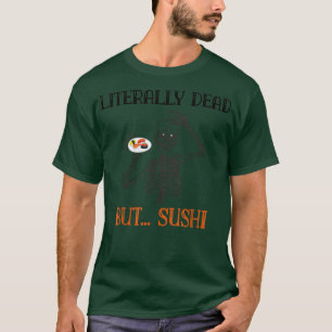 Funny Halloween Skeleton Fall Japanese Sushi Food T-Shirt