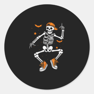 Funny Halloween Skeleton Trump Halloween Costume Classic Round Sticker