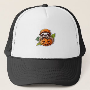 Funny Halloween Sloth Sticker Classic T-Shirt Trucker Hat