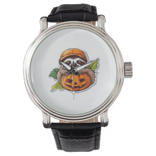Funny Halloween Sloth Sticker Classic T-Shirt Watch