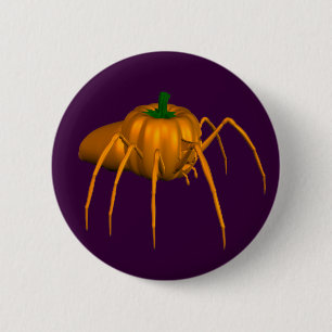 Funny Halloween Spider 6 Cm Round Badge