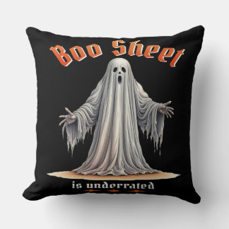 Funny Halloween Spooky Ghost with Sarcastic Humour Cushion