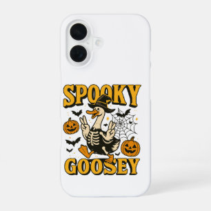 Funny Halloween Spooky Goosey Goose in Costume iPhone 16 Case