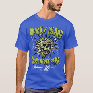 Funny Halloween Spooky Island Est 2002 Amusement P T-Shirt