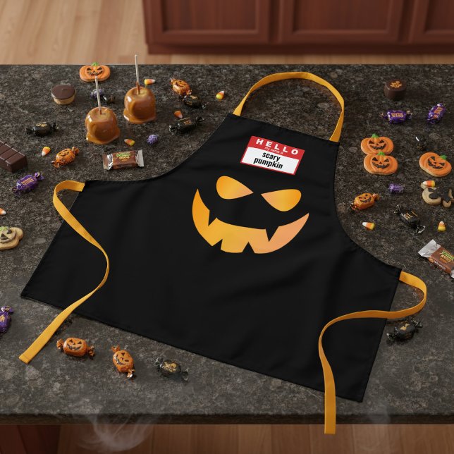 Funny Halloween Spooky Pumpkin Costume Apron (Creator Uploaded)