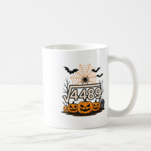 Funny Halloween Square Root 4489 67 Meme Math Teac Coffee Mug