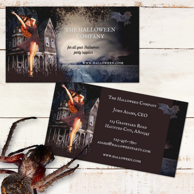 Funny Halloween Supplies Business Card (Creator Uploaded)