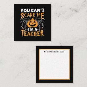 funny Halloween Teacher add sentiment Card