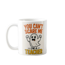 Funny Halloween Teacher Mug with Ghost