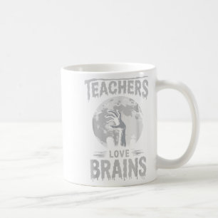 Funny Halloween Teacher S Zombie Teachers Love Bra Coffee Mug