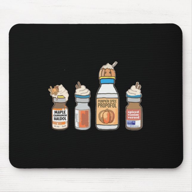 Funny Halloween Tee Crna Pacu ER ED ICU Cricital C Mouse Pad (Front)