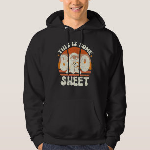 Funny Halloween This Is Some Boo Sheet Costume Boo Hoodie