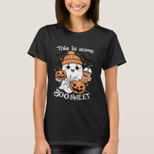 Funny Halloween This Is Some Boo Sheet Ghost Retro T-Shirt