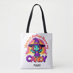 Funny Halloween trick or treat bag