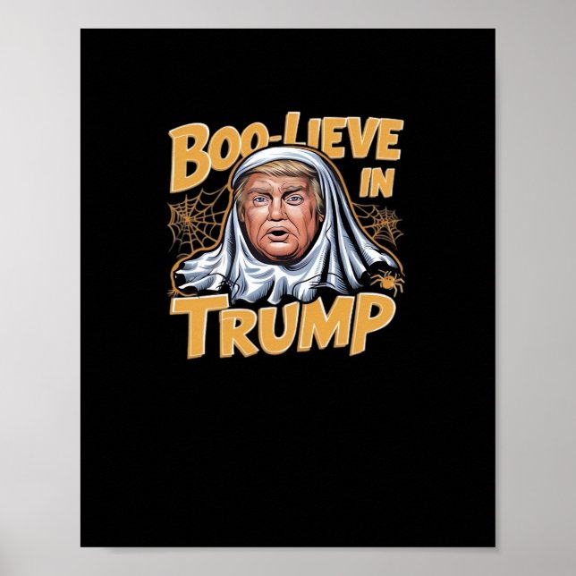 Funny Halloween  Trumpkin Make Halloween Great Aga Poster (Front)