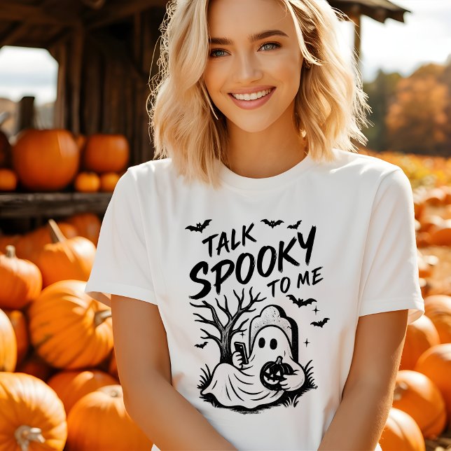 Funny Halloween Tshirt - Talk Spooky to Me (Creator Uploaded)