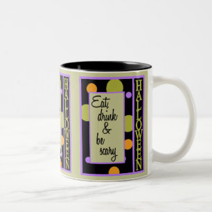Funny Halloween Two-Tone Coffee Mug