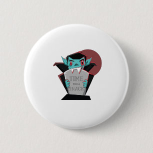 Funny Halloween Vampire Gift For Vampires Lover 6 Cm Round Badge