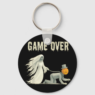 Funny halloween wedding bachelorette party bride key ring
