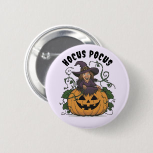 Funny Halloween Witch 6 Cm Round Badge