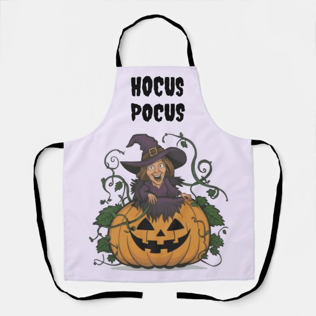 Funny Halloween Witch  Apron (Front)