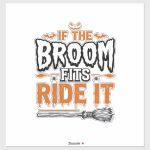 Funny Halloween Witch Broom Vintage Shirt Design_1