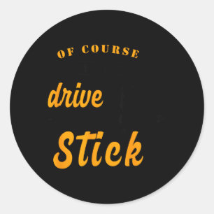 Funny Halloween Witch Classic Round Sticker