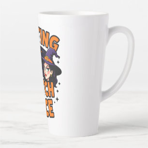 Funny Halloween Witch Design – "Resting Witch Face Latte Mug