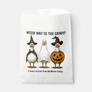 Funny Halloween Witch Goose Favour Bag