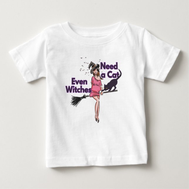 Funny Halloween Witch T-Shirt baby (Front)