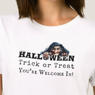 Funny Halloween Witch Trick or Treat Quote T-Shirt