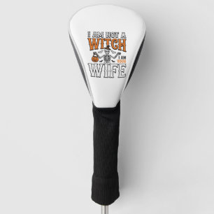 Funny Halloween Witch Wife Skeleton Vintage Shirt Golf Head Cover