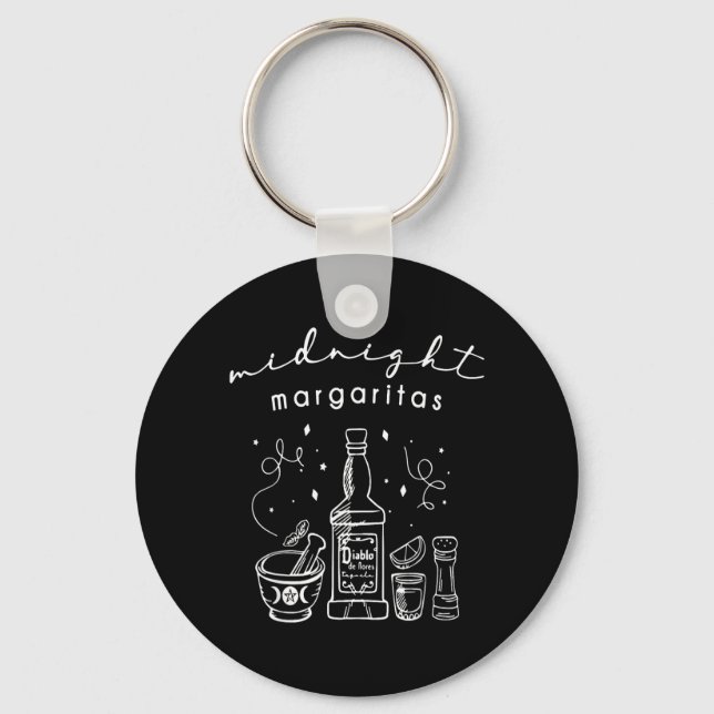 Funny Halloween Witches Key Ring (Front)