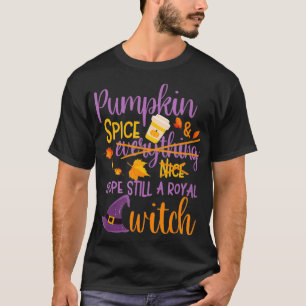Funny Halloween Womens Witch Pumpkin Spice Fall Sa T-Shirt