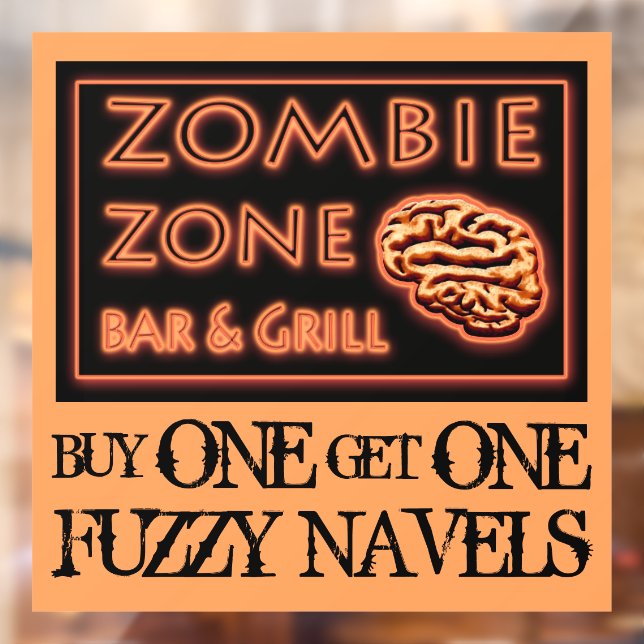 Funny Halloween Zombie Drinks Fuzzy Navel (Sheet 2)
