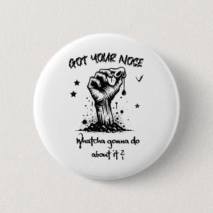 Funny Halloween Zombie Got Your Nose 6 Cm Round Badge