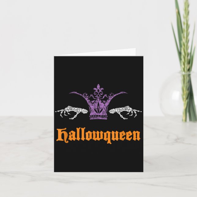 Funny Hallowqueen Card (Front)