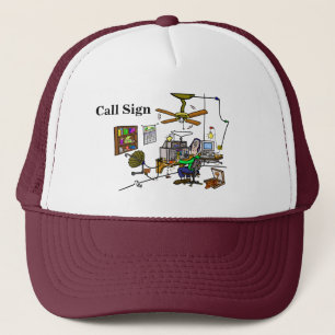 Funny Ham Cave Ham Radio Cap.   Customise It! Trucker Hat