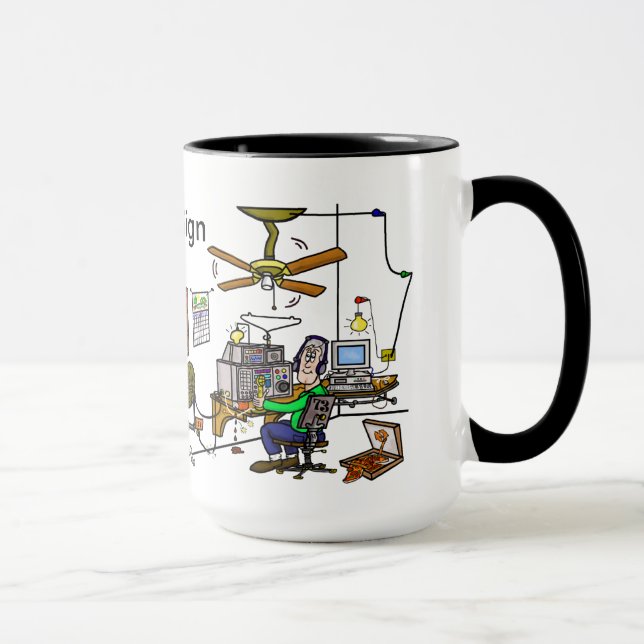 Funny Ham Cave Ham Radio Mug  Customise It! (Right)