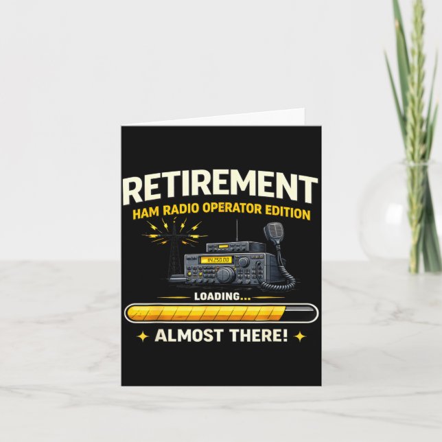 Funny Ham Radio Gifts For Retiring Operators Almos Card (Front)