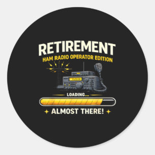 Funny Ham Radio Gifts For Retiring Operators Almos Classic Round Sticker