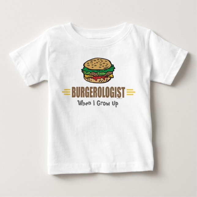 Funny Hamburger Baby T-Shirt (Front)