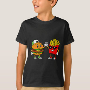 Funny Hamburger French Fries Combo Snacks Fast Foo T-Shirt