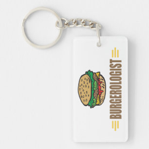 Funny Hamburger Key Ring