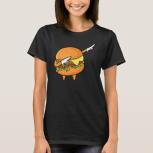 Funny Hamburger Kids Men Women Cheeseburger T-Shirt