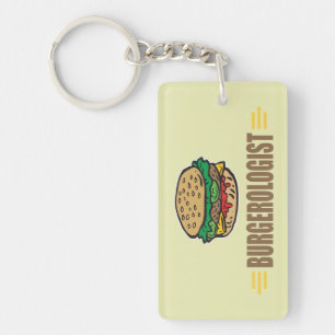 Funny Hamburgers Key Ring