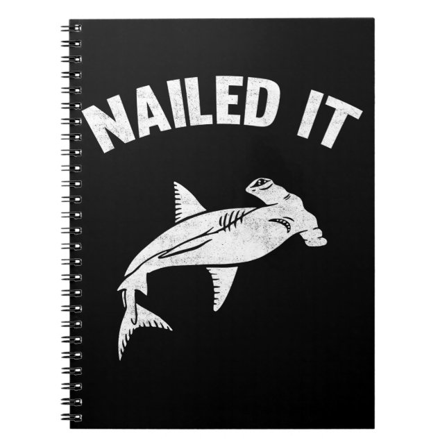 Funny Hammerhead Shark Pun Notebook (Front)