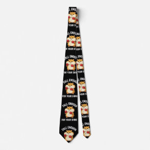 Funny Hamster Boxing Tall Enough for Your Shins Tie