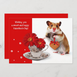 Funny Hamster Valentine's Day Greeting Cards